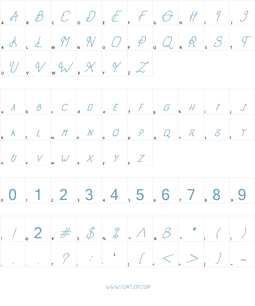 Old Alpha Font Character